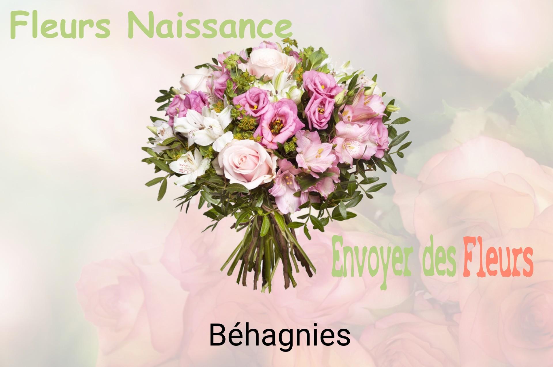 Bouquet de fleurs de naissance livré à Béhagnies